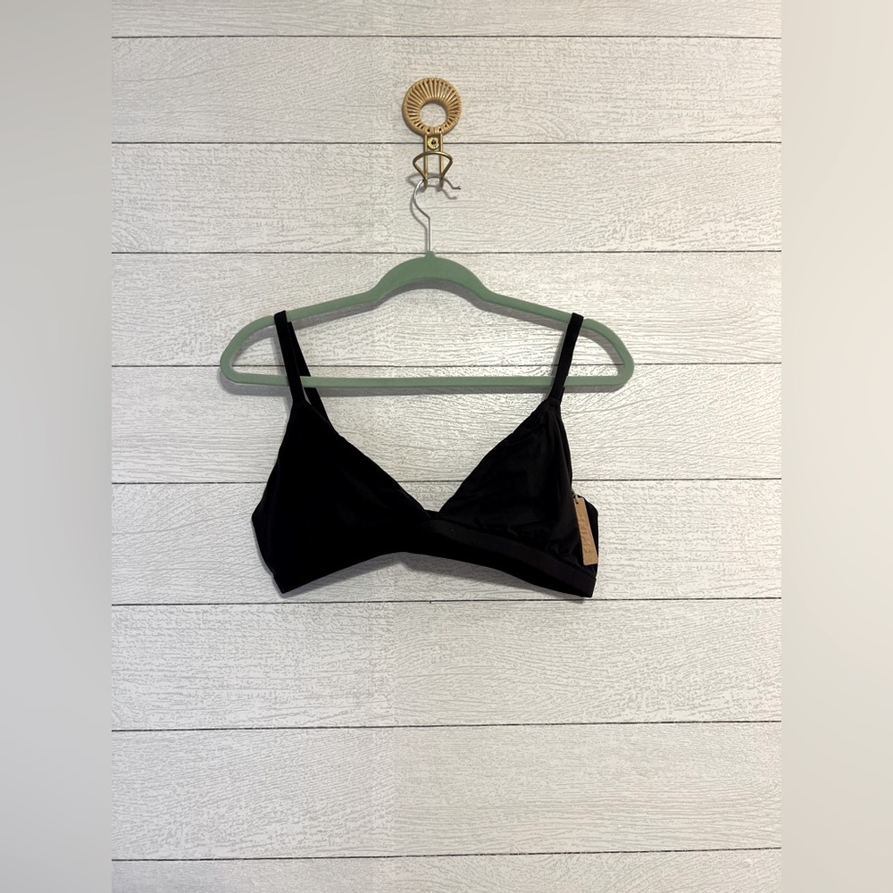 Skims Fits Everybody Triangle Bralette XL Onyx NWT